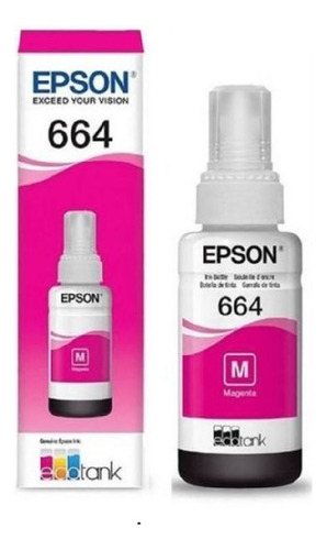  Tinta Original Epson T664 M L200 L210 L375 L380 L575