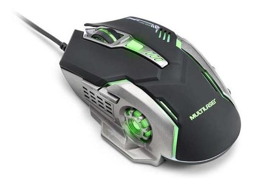 Mouse Gamer 2400 Dpi Preto E Grafite Multilaser - Mo269