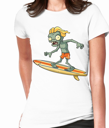 Blusas Cleen Alexer  Plantas Vs Zombie Surfer Mod 34