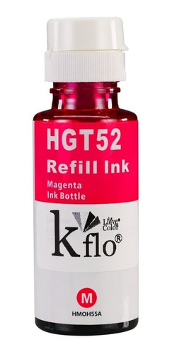 Kflo Tinta Gt52 Compatible Magenta 70ml Para Uso En Hp