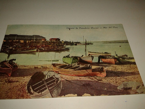 Postal Mar Del Plata Año 1944 Darsena De Pescadores Perfecta