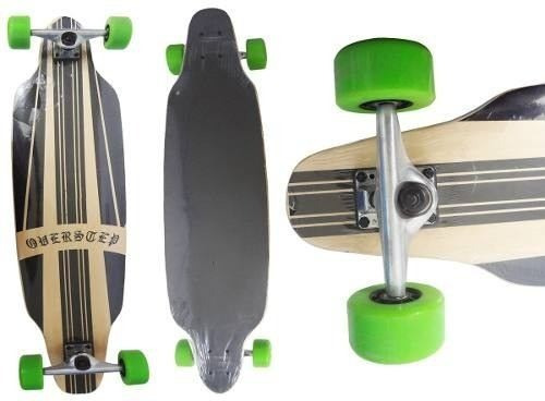 Long Board Rolamento Skate Shape Verde Abec 9 Rodas