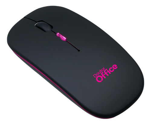 Mouse Dr. Office Sem Fio, Rainbow, 1600 Dpi, 4 Botões, Black