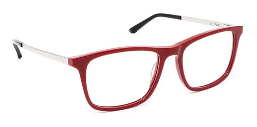 Lentes Oft lmicos Fila Unisex Armaz n Cuadrado Acetato Rojo