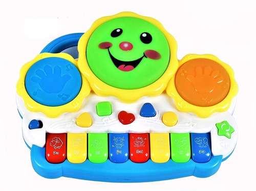 Piano Tambor Musical Para Crianças E Bebês Sons De Animais