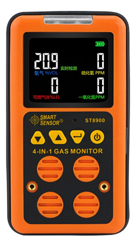 4 En 1 Detector Multigas Inicio Alarma De Gas Co H2s Lel O2