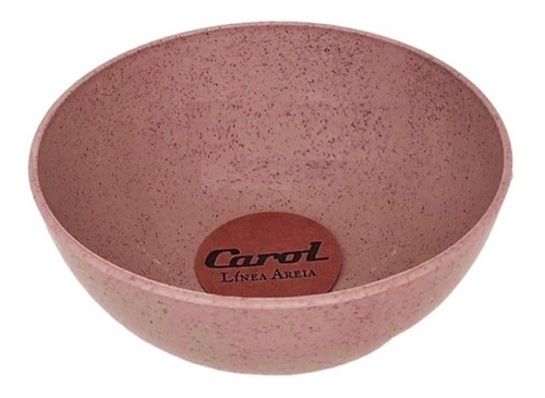 Set X6 Bowl Plastico Ensaladera 17 Cm Carol Linea Areia 