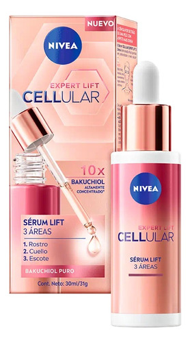 Nivea Sérum Expert Lift Bakuchiol10x Alta Concentración 30ml