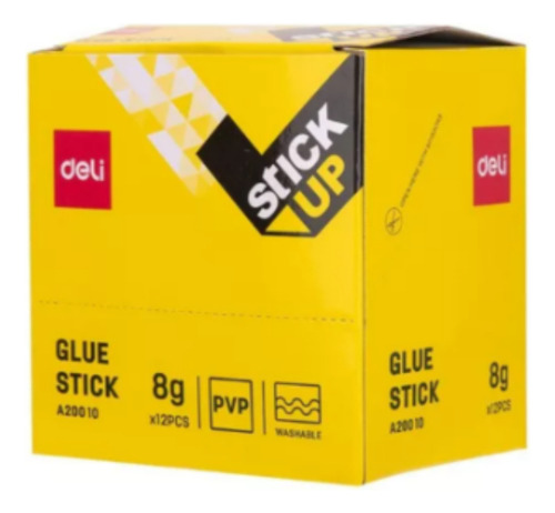 Caja X 12 Barras Adhesiva Deli 8 Gr Stick Up A20010 Color 8 gr. a20010