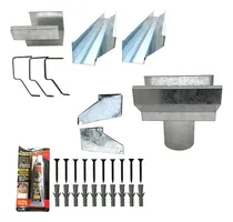 Comprar Kit Calha Telhado Beiral 4 Metros Calha Galvanizada  - 21pçs