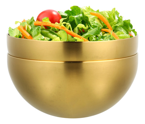 Cuenco De Arroz De Acero Inoxidable Práctico Para Comer Ensa