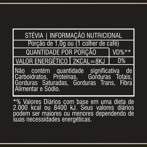 Adoçante Stévia Pó 10g Color Andina Sem Amargo