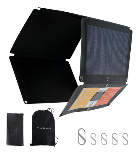 Cigs Panel Solar, 30w Plegable Portátil Flexible Panel...