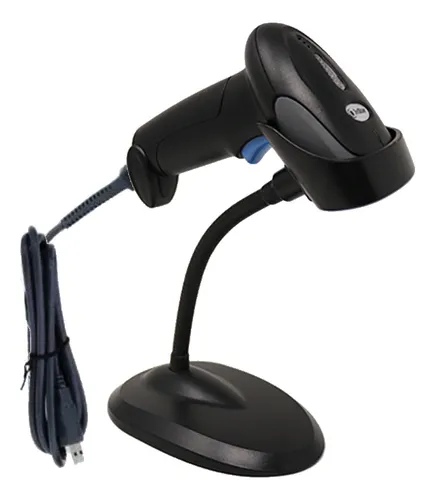 Lector Codigo De Barras Laser Conexion Usb Con Soporte