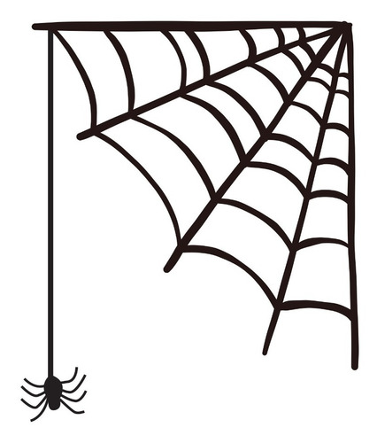 Vinilo Decorativo Calcomanía Adorno Halloween Telaraña