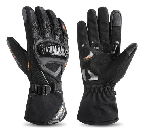 Guantes Impermeable Térmicos Para Moto Suomy Color Negro Talla L