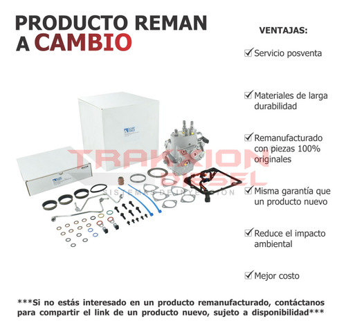 Bomba Cr De Alta Presión Diesel 8c3z-9a543-b, 8c3z-9a543-drm (Reacondicionado)