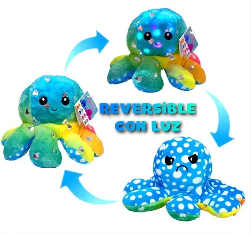 Pulpo reversible con luz led sales