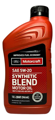 Aceite Motorcraft 5w20 Semi Sintetico 946ml