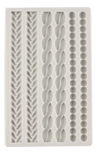 1pcs Molde Silicon Cadena De Perlas Cuerda De Cáñamo Fondant
