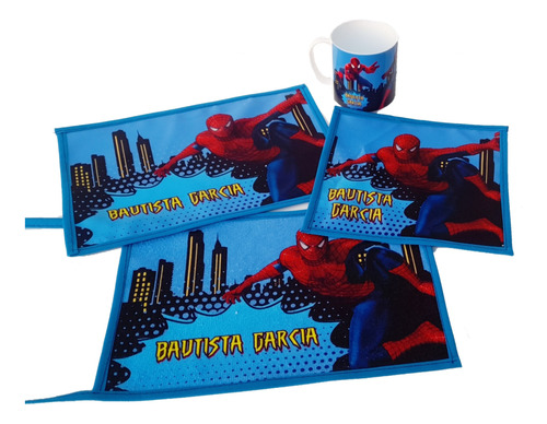 Set Jardín 4 Piezas - Spiderman Personalizado Hombre Araña