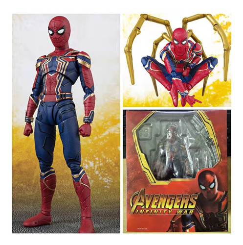 Avengers Iron Spider-man Shf Infinity War Figura Modelo 15cm