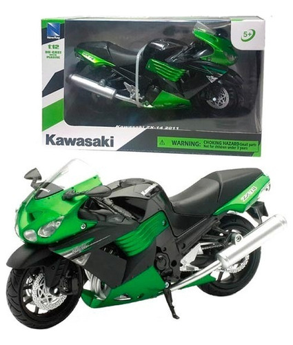 Moto Kawasaki Zx-14 Escala 1:12 - New Ray - Dgl Games