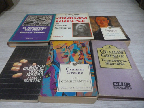 Lote X 6 Graham Greene. También Por Unidad