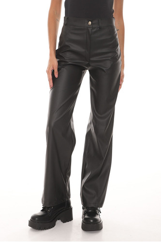 Pantalon Molty Pantalon Wide Leg Engomado Octane Jeans