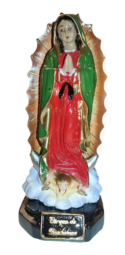 Figura Virgen De Guadalupe Estatuilla Religiosa 