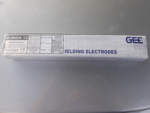 Electrodo Acero Inoxidable 312-16 3/32  Gee Grinox 12