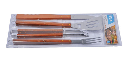 Kit Para Churrasco Com 4 Peças Kala