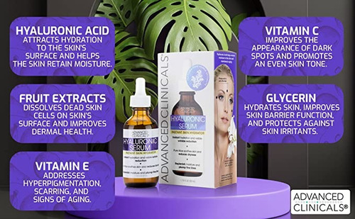 Ácido Hialurónico Advanced Clinicals Serum 52 Ml