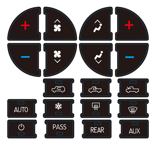Kit De Reparación De Pegatinas Ac Dash Button Fix Ruined Fad
