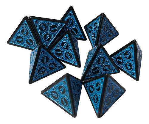 2 Dados De Varios Lados Dados De Acrílico Juegos De Azul