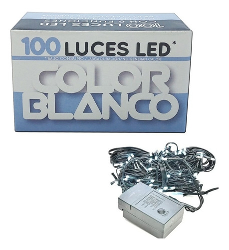 Luces Led Interior 100 Blanco Frio Navidad Pettish Online Cg