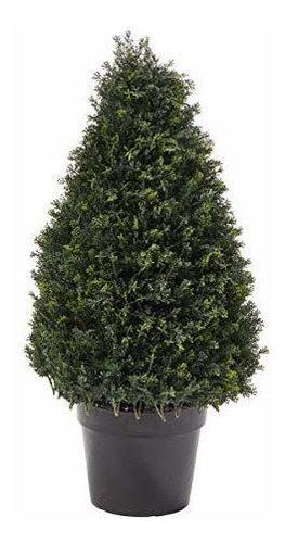 Home Pure Garden Artificial Cypress Topiary-37 Tower Style F