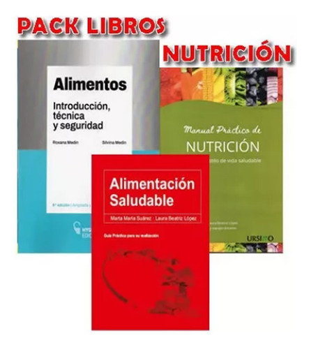 Pack Medin Alimentos - Suarez Alim Salud Y Lopez Mnl Nutric