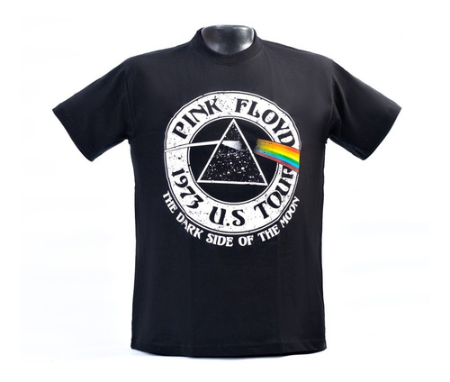 Imagen 1 de 4 de Franela Rock Pink Floyd Tour Unisex Algodón