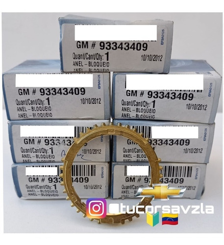 Anillo De Bronce De 5ta Corsa 1.4 Original Gm