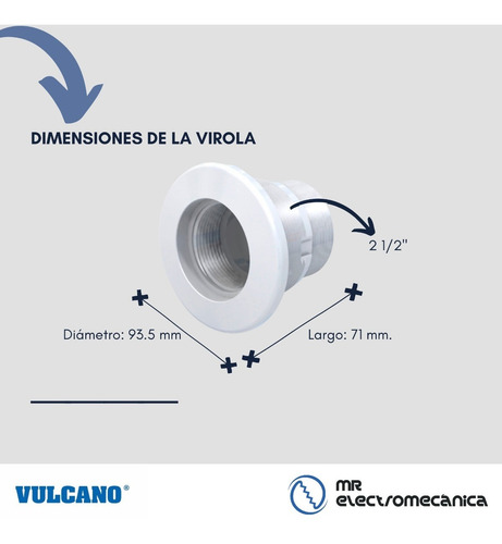 Imagen 6 de 10 de Virola Vulcano Pileta Hormigón - Original