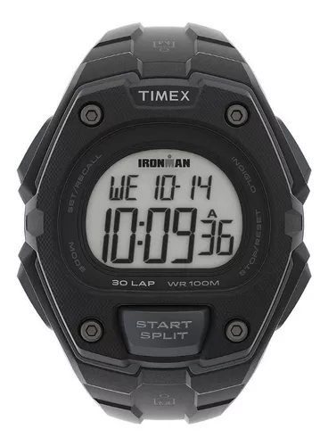 Reloj Timex Hombre Tw2v43900 Standard Chrono Analógico Color de la malla  Negro Color del bisel Plateado Color del fondo Verde