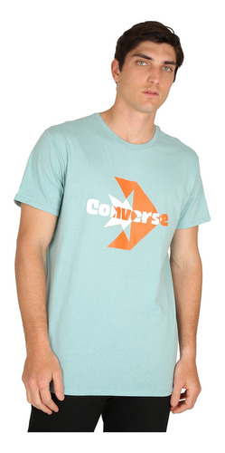 Remera Converse Star Chevron Bb En Celeste | Stock Center