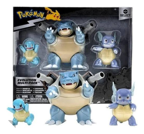 Pokemon Evolution Multipack Squirtle + Wartortle + Blastoise