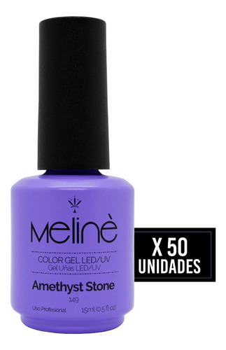 Meline X50 Esmaltes Gel On-off Color Semipermanente Uñas 6c