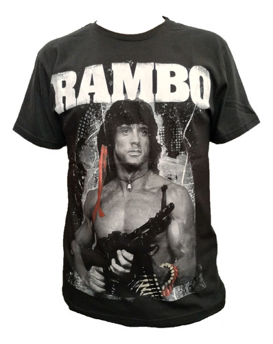 Remera Película Retro Rambo Stallone Calidad Premium