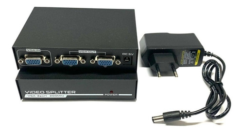 Divisor Splitter Vga 1 Entrada E 2 Saídas Multiplicador Hd15