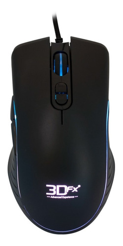 Mouse Gamer 3dfx Acidrain 8792 7 Botones 4800dpi Usb Color Negro