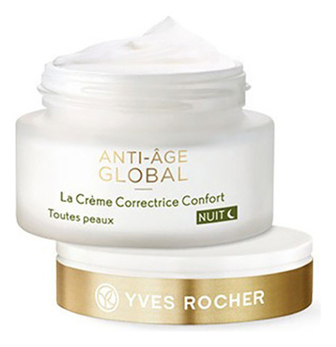 Crema De Noche Rejuvenecedora Anti Age Global Yves Rocher Tipo de piel Todo tipo de piel