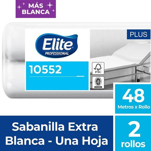 Sabanilla Plus Una Hoja / 2 Und X 48mts / Elite Pack